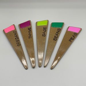 Plant Label Marker Spikes Thyme Oregano Peas Beans Sage